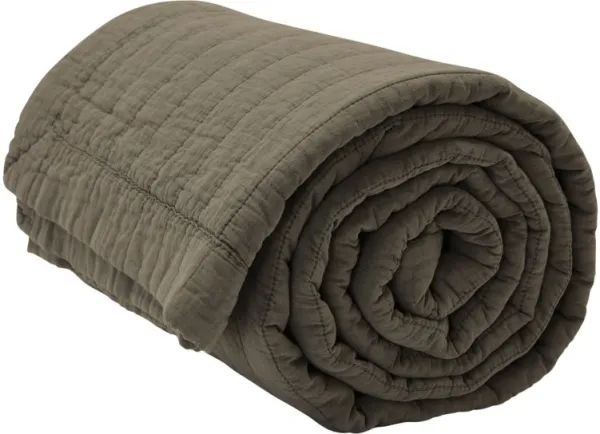 Magnhild, Tikkikuvioitu päiväpeite, kuori, 160x280 cm